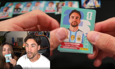 Tagliafico encontró su figurita del Mundial en pleno stream y una cámara terminó volando